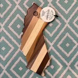 Rock & Branch California Shaped Wooden Cutting Board